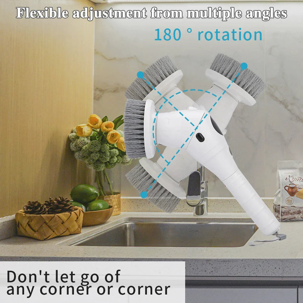 8-in-1 Electric Spin Scrubber
