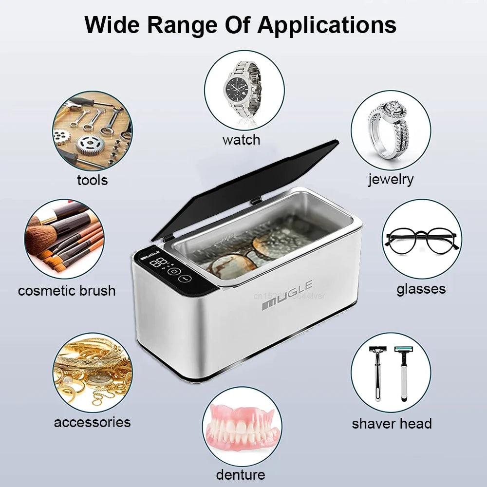 Smart Ultrasonic Cleaner for Glasses & Jewelry